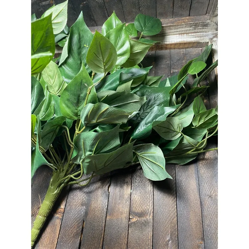 Artificial Greenery Foliage Bush Green Leaves Home Decor Plant Bouquet